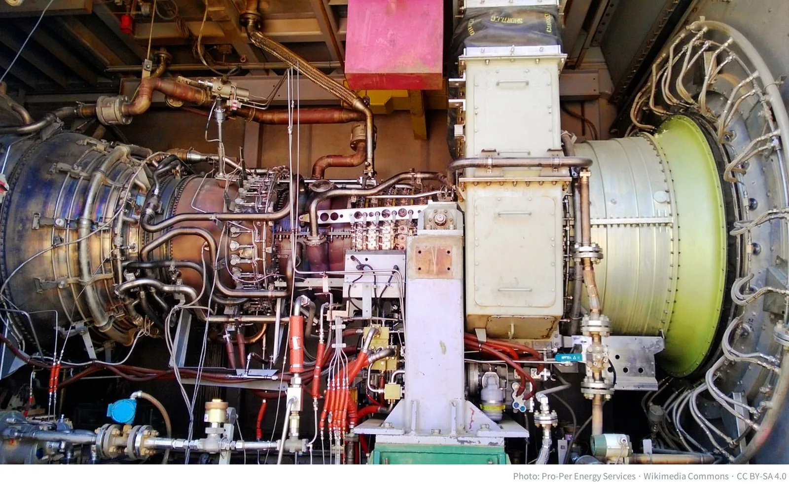LM6000 gas turbine in operation