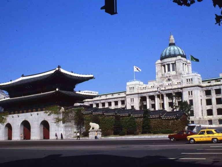 Gwanghwamun and the old Capitol building in Seoul, October 14, 1980