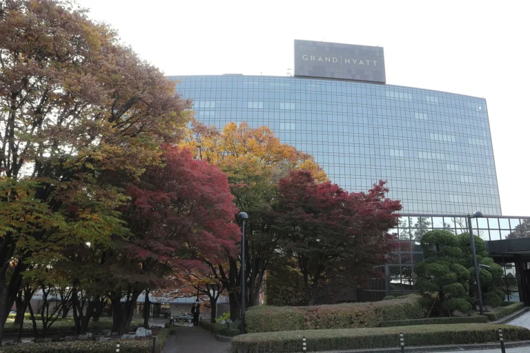 Grand Hyatt Seoul exterior with autumn foliage, venue of the 6th Pharma-Bio International Forum (MBF2026)