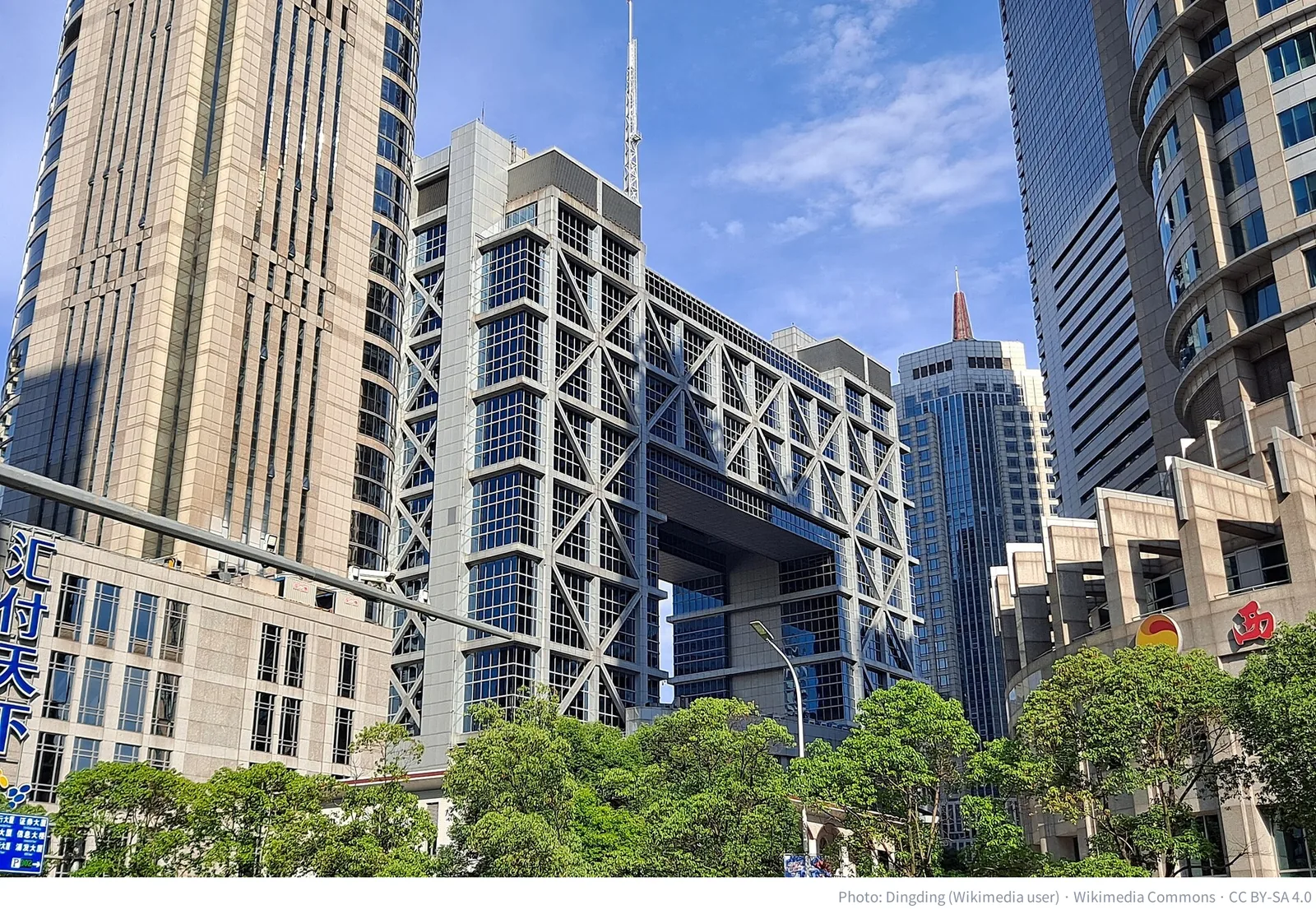 Shanghai Stock Exchange building in Pudong